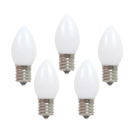 Holiday Bright Lights Holiday Bright Lights Incandescent C7 White 25 ct Replacement Christmas Light Bulbs 0.08 ft., PK25 BU25C7-OWHA